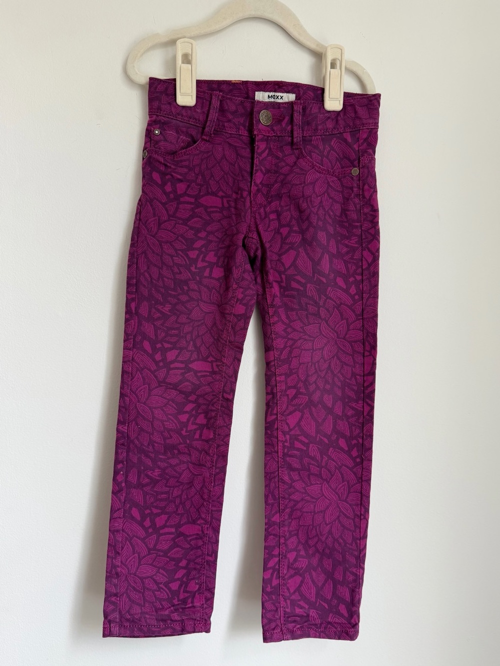 Mexx Vibrant Purple Patterned Denim Jeans (Size 5)